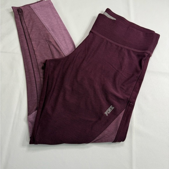 PINK Victoria's Secret Pants - PINK Victoria's Secret Burgundy Leggings‎